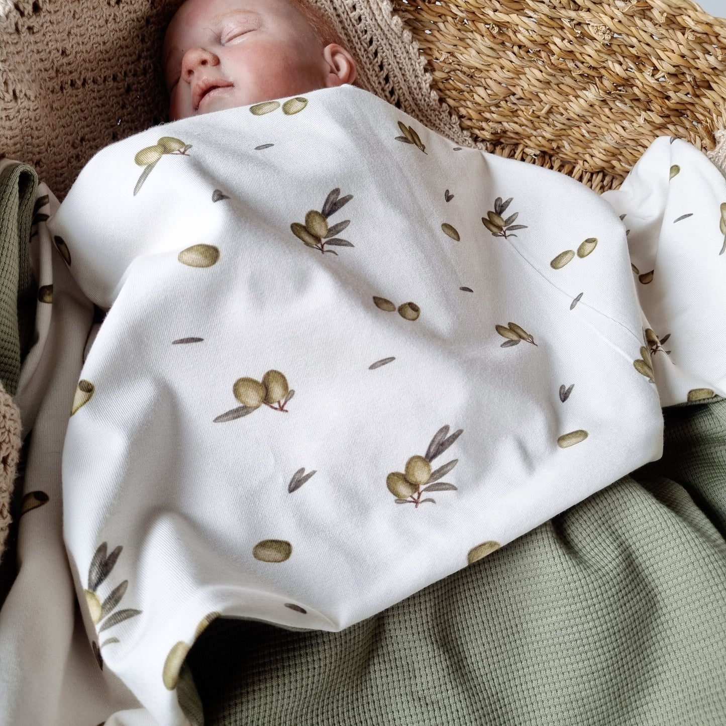 Babydecke "Oliventraum"