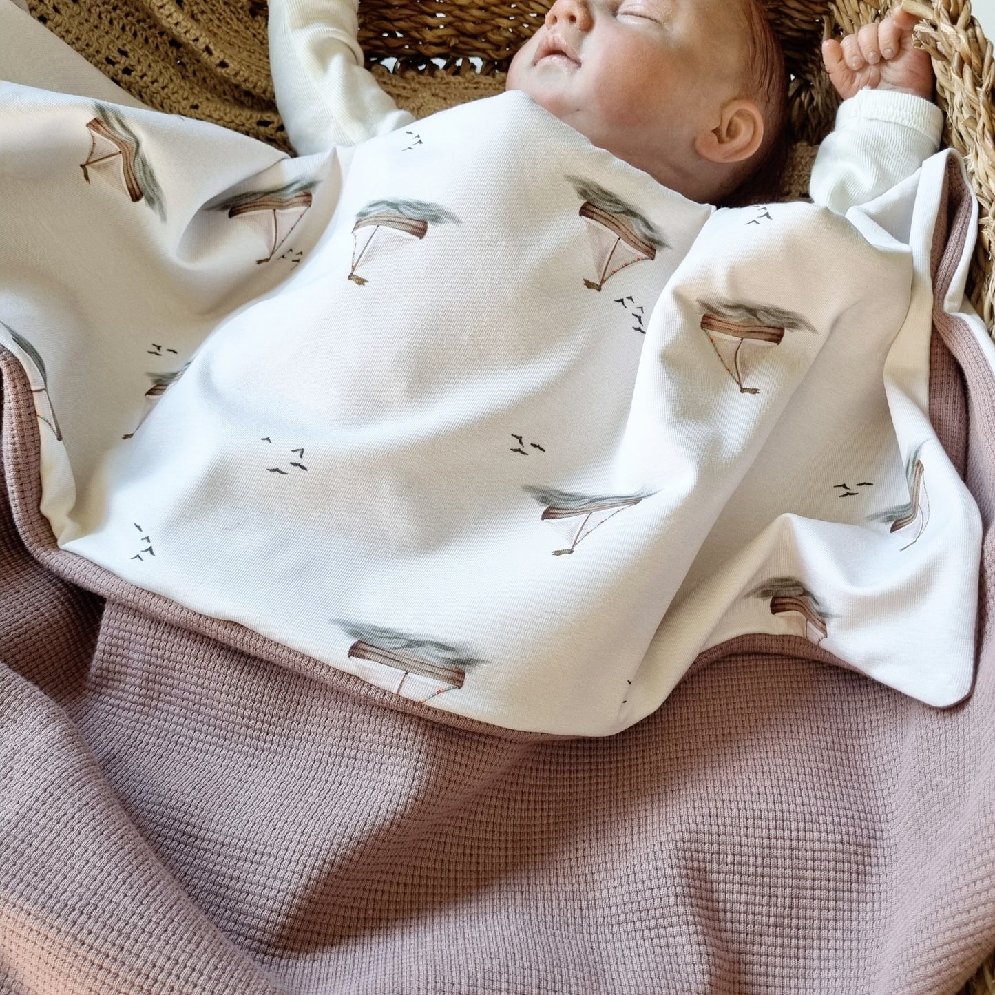 Babydecke "Ahoi!" Mauve