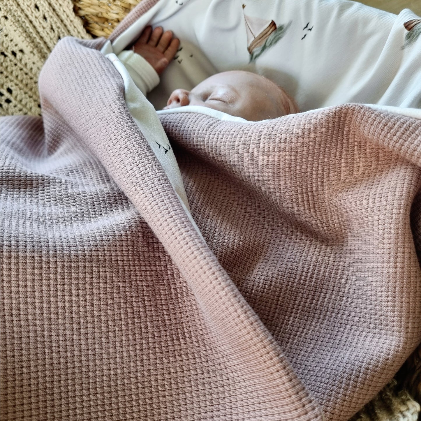 Babydecke "Ahoi!" Mauve